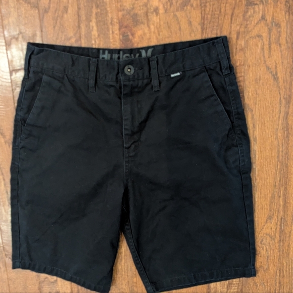 Hurley Men's Black Chino Shorts Sz 29 Worn Once - Picture 2 of 13